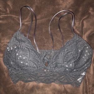 Super cute black bralette!